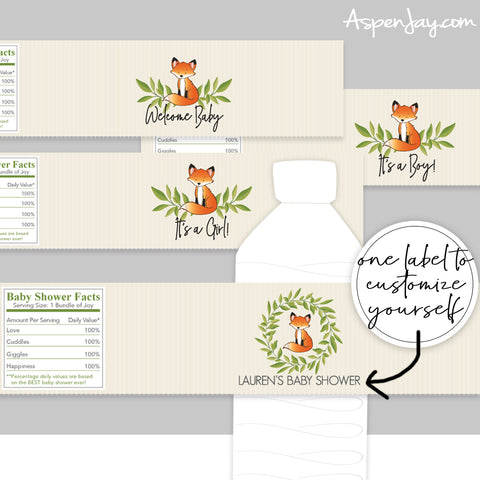 Fox Bottle Labels