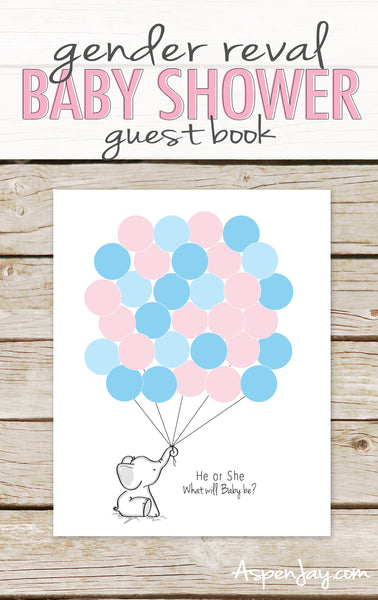 He or She Elephant Guest Book (not customized)