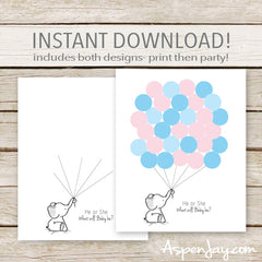 He or She Elephant Guest Book (not customized)