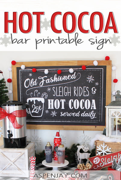 Hot Chocolate Bar Sign