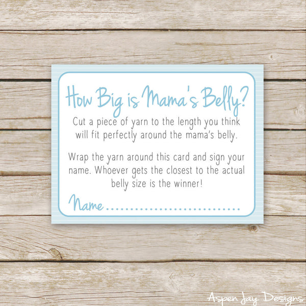 Blue Elephant How Big is Mommy's Belly