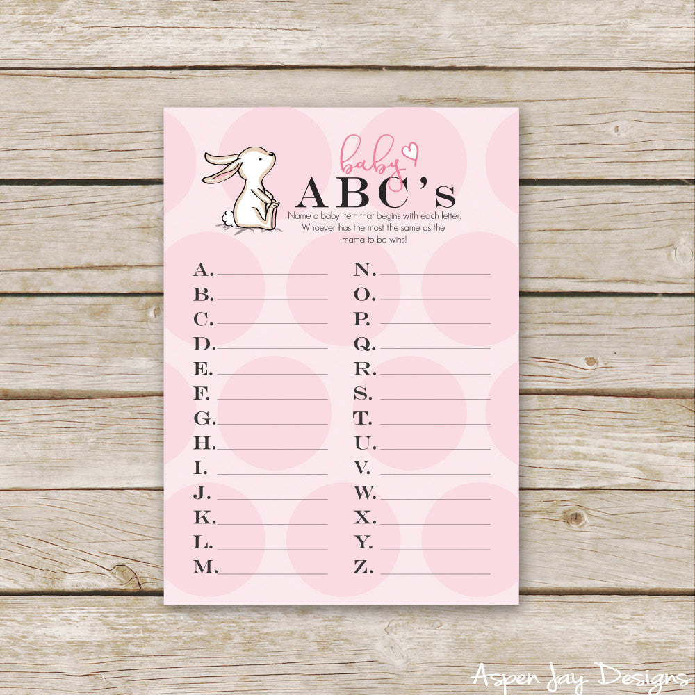 Pink Bunny Baby ABC's