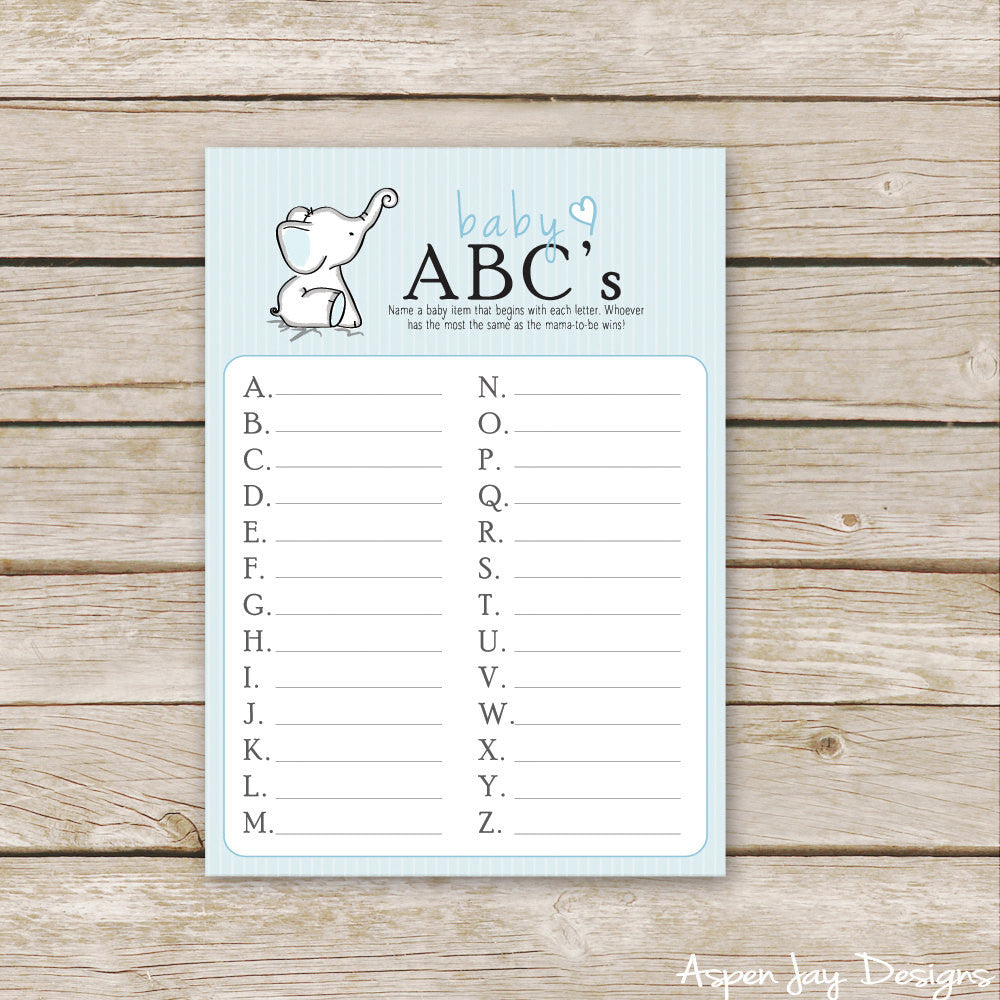 Blue Elephant Baby ABC's