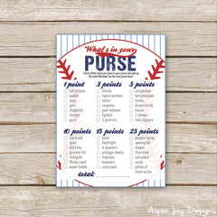 Baseball Baby What's in your Purse