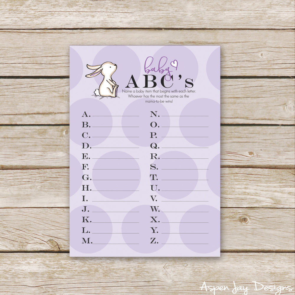 Purple Bunny Baby ABC's