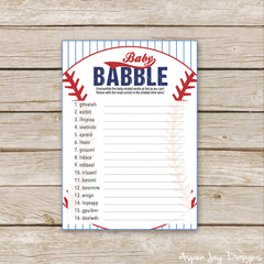Baseball Baby Scramble
