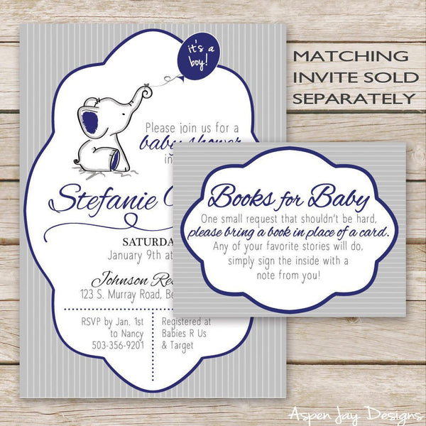 Navy Elephant Books for Baby