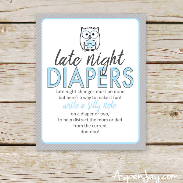 Blue Owl Late Night Diapers