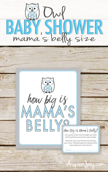 Blue Owl How Big is Mommy's Belly