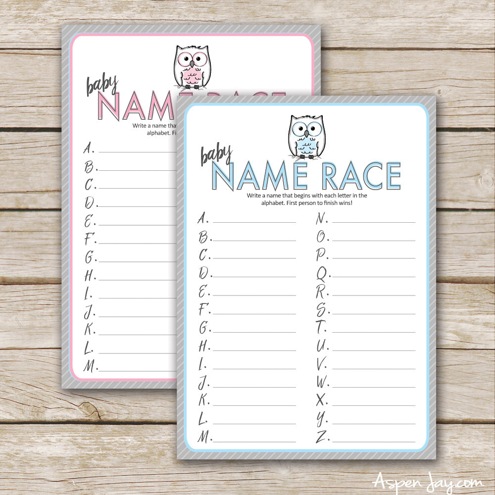 Owl Baby Name Race