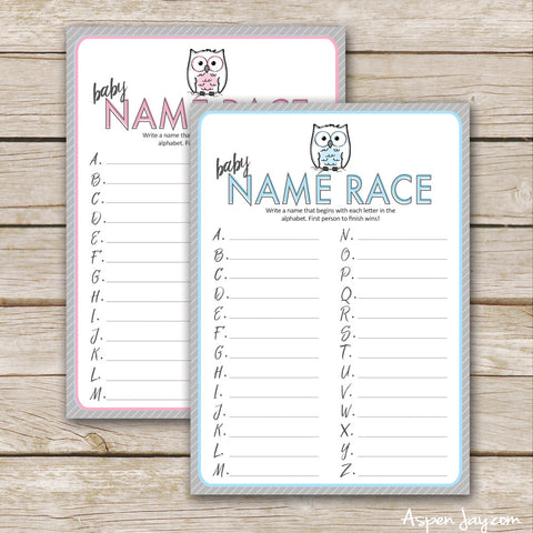 Owl Baby Name Race