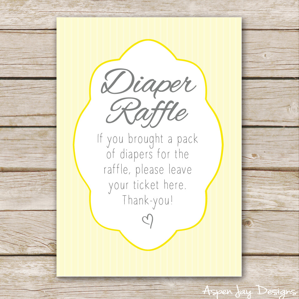 Yellow Elephant Diaper Raffle Tickets & Sign – AspenJay yellow-elephant-diaper-raffle-tickets-sign-aspenjay