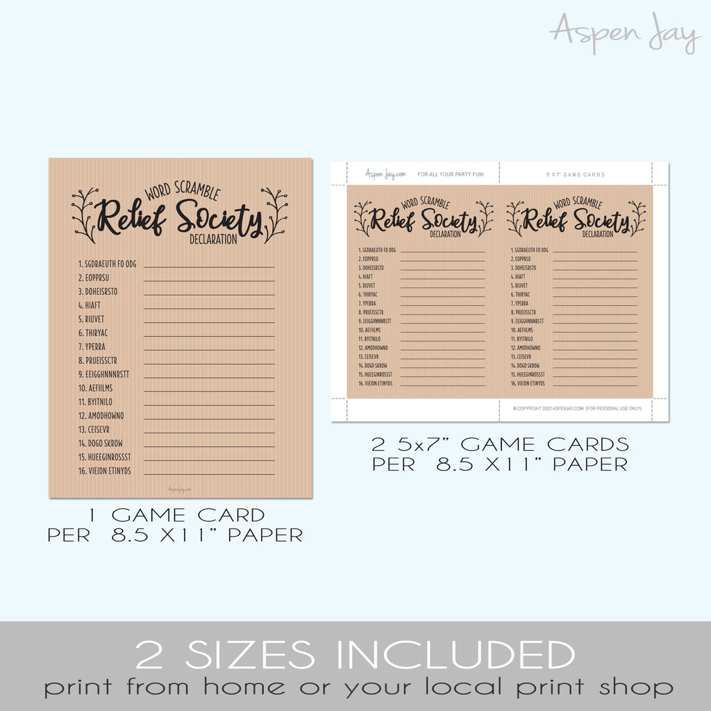 relief-society-declaration-word-scramble-aspenjay for Free Printable Relief Society Declaration Relief Society Declaration Word Scramble – AspenJay for Free Printable Relief Society Declaration