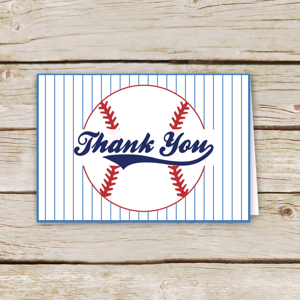 Baseball Thank You Card