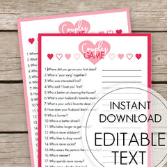 Valentines Couples Game