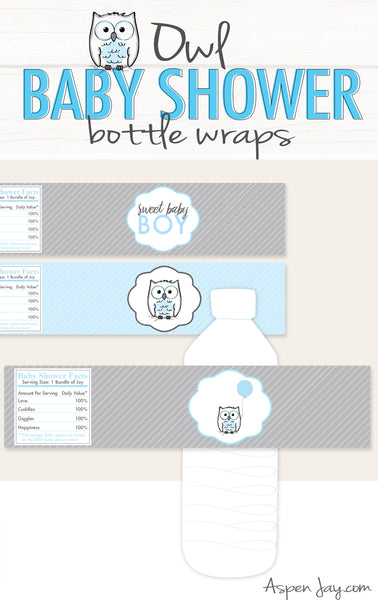 Blue Owl Bottle Labels